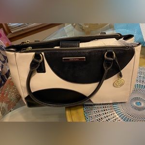 NWOT AK retro polka dot Satchel